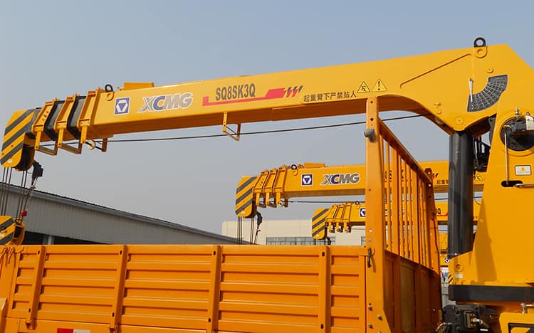 XCMG Official New SQ8SK3Q 8ton Crane Telescoping Boom truck Mounted Crane for Sale
